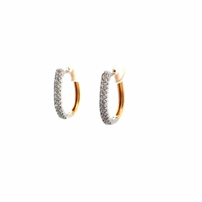 Diamond Hoop Earrings