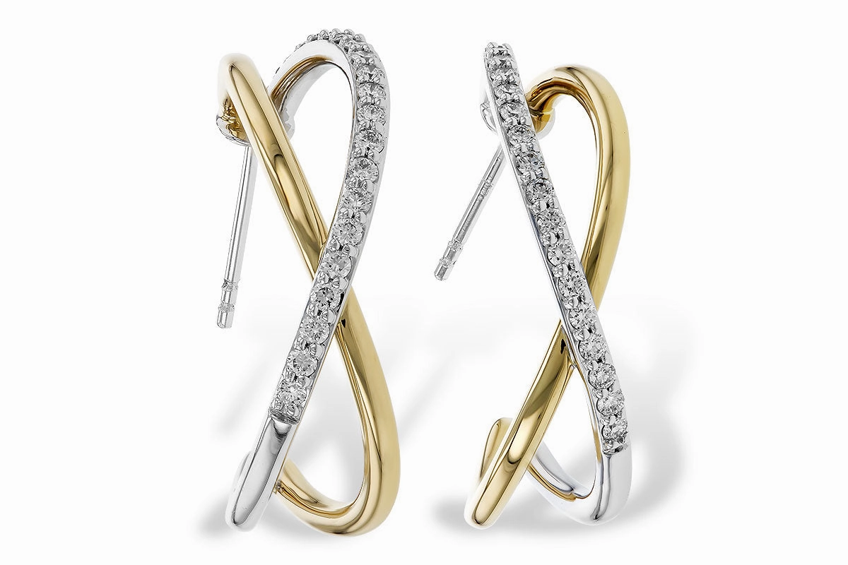 Diamond Hoop Earrings
