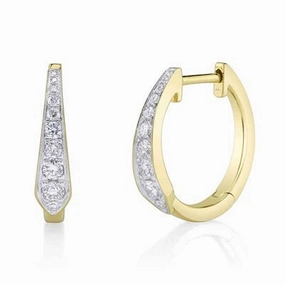 Diamond Hoop Earrings
