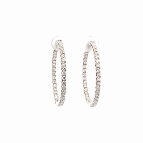 Diamond Hoop Earrings