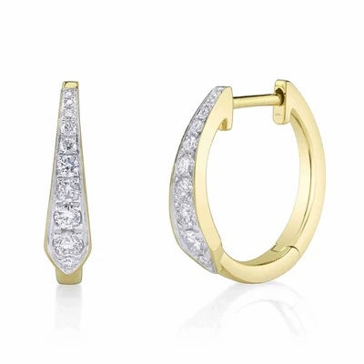 Diamond Hoop Earrings