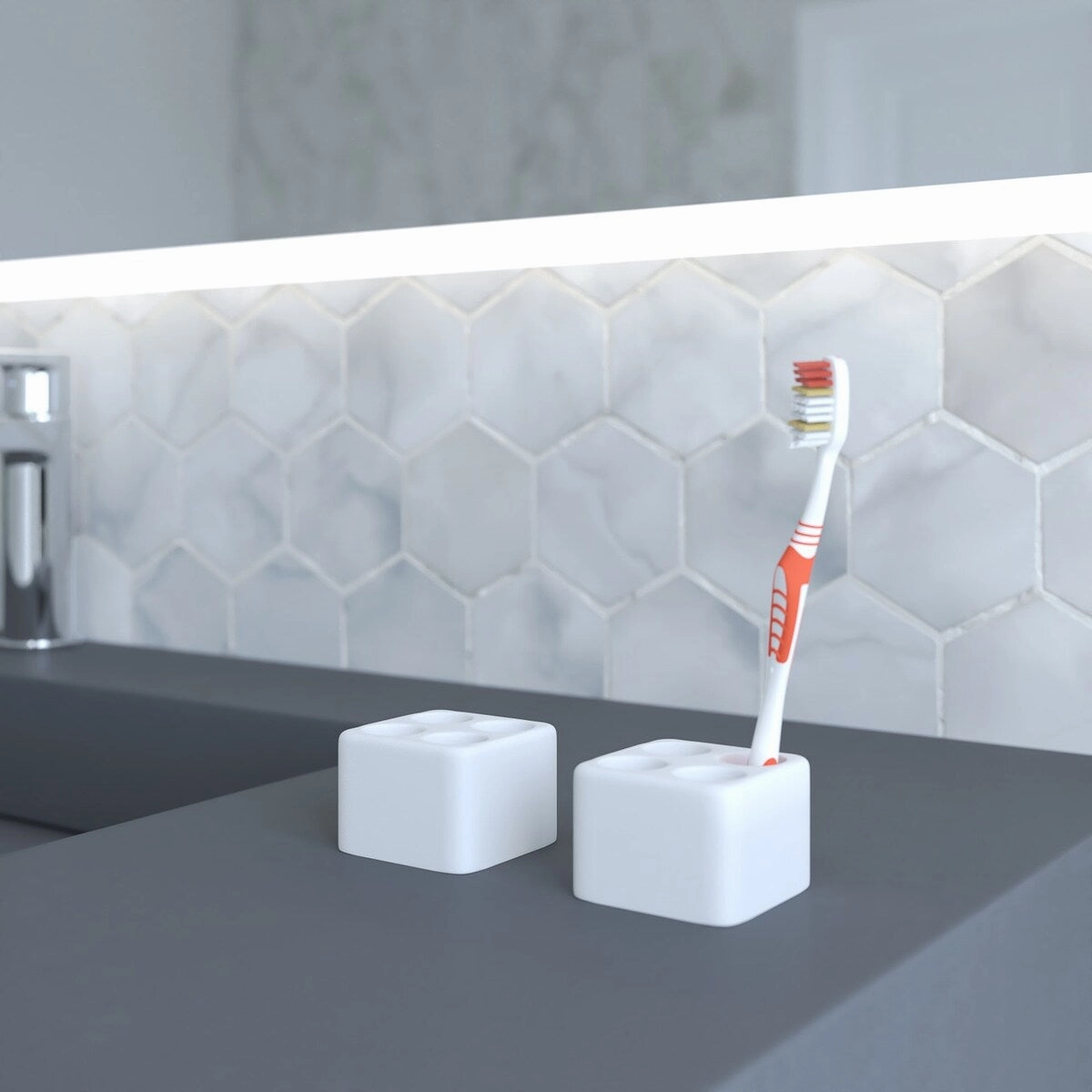 Diatomite Quick-Dry Stone Toothbrush Holder