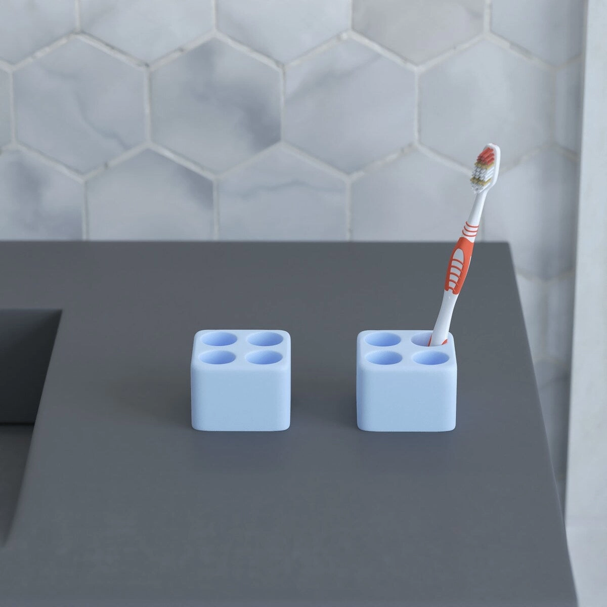 Diatomite Quick-Dry Stone Toothbrush Holder