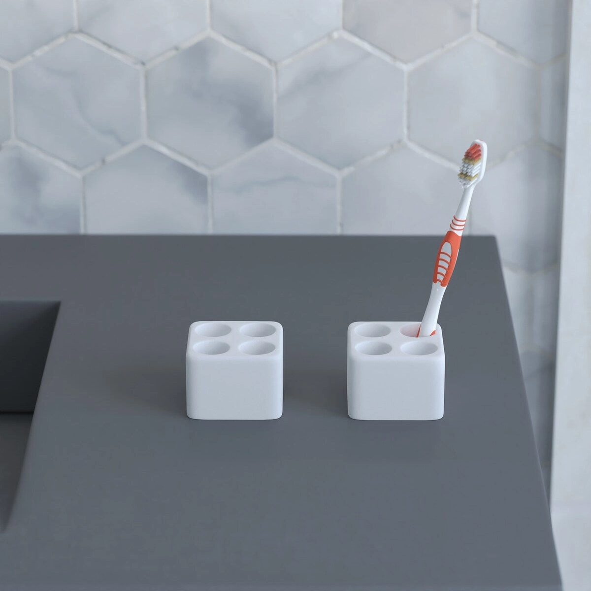 Diatomite Quick-Dry Stone Toothbrush Holder