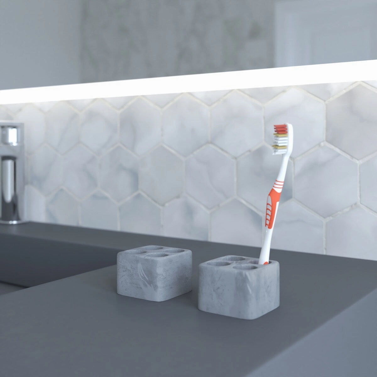 Diatomite Quick-Dry Stone Toothbrush Holder
