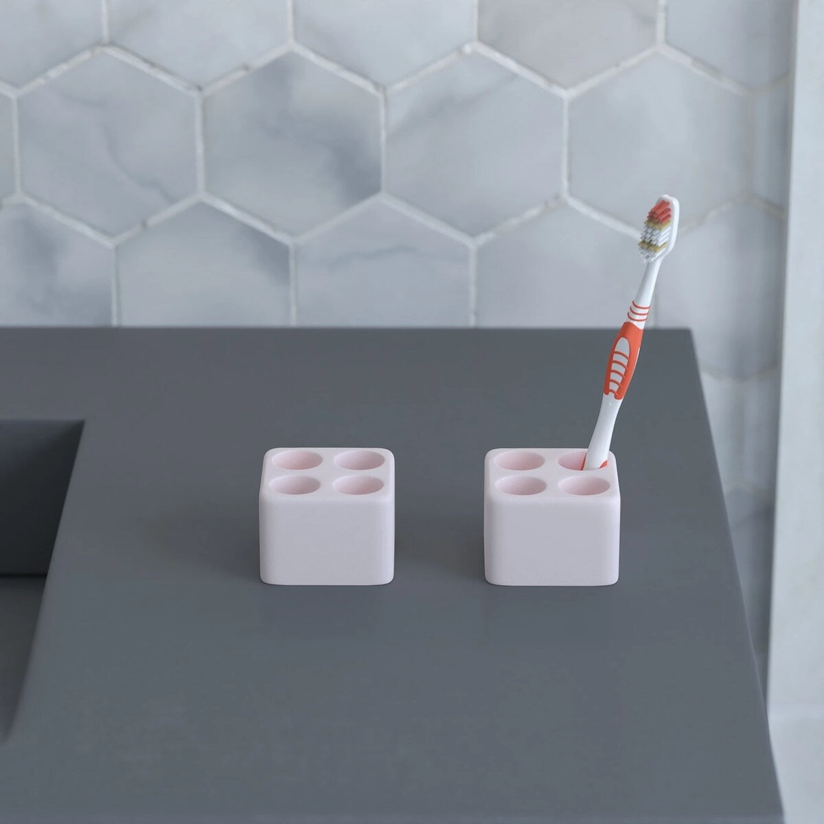 Diatomite Quick-Dry Stone Toothbrush Holder