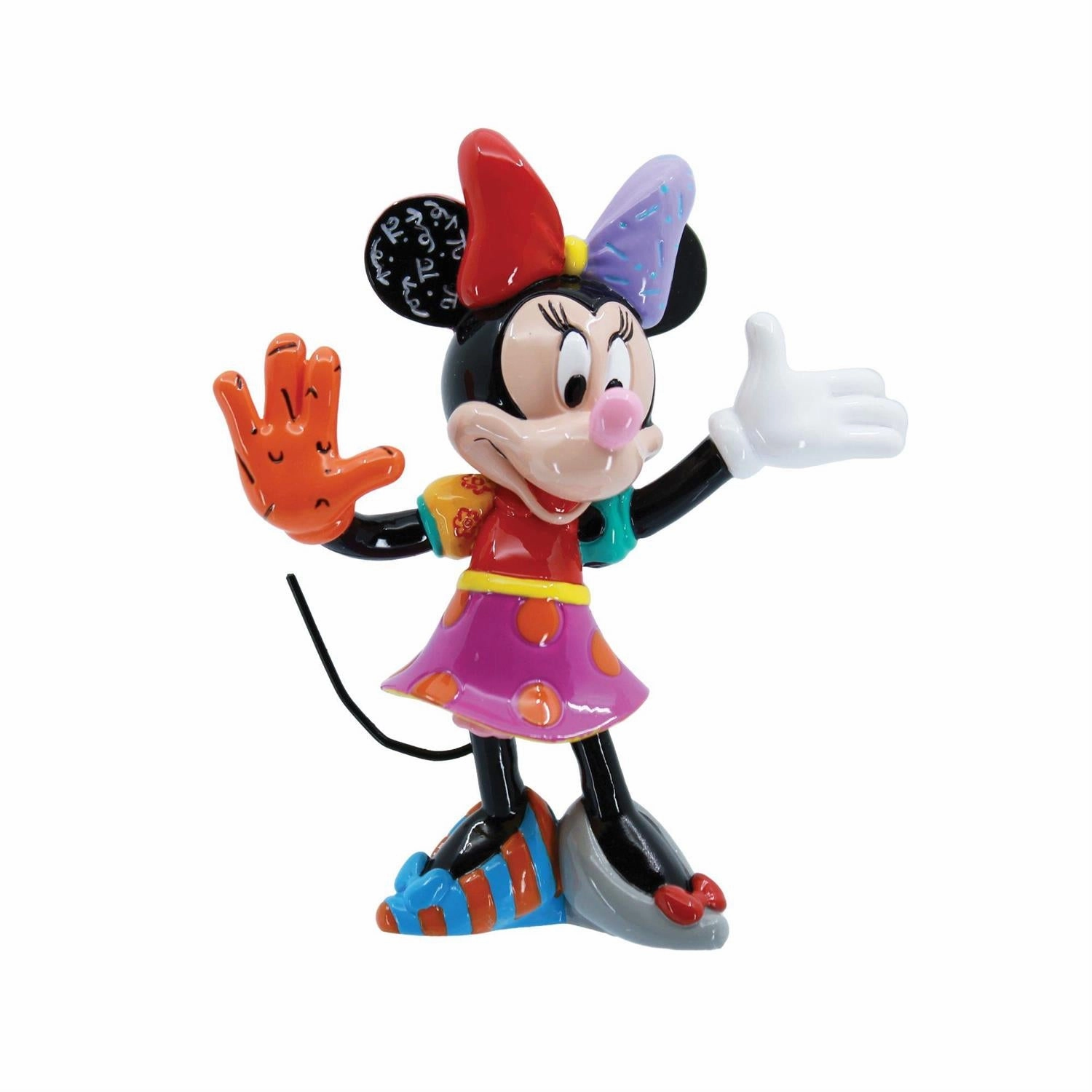 Disney Britto Minnie Mouse 3.25" Mini Figurine Decorative Mirror,Home Decor Mirror