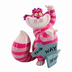 Disney Cheshire Cat This Way Mini Figurine Decorative Mirror,Home Decor Mirror