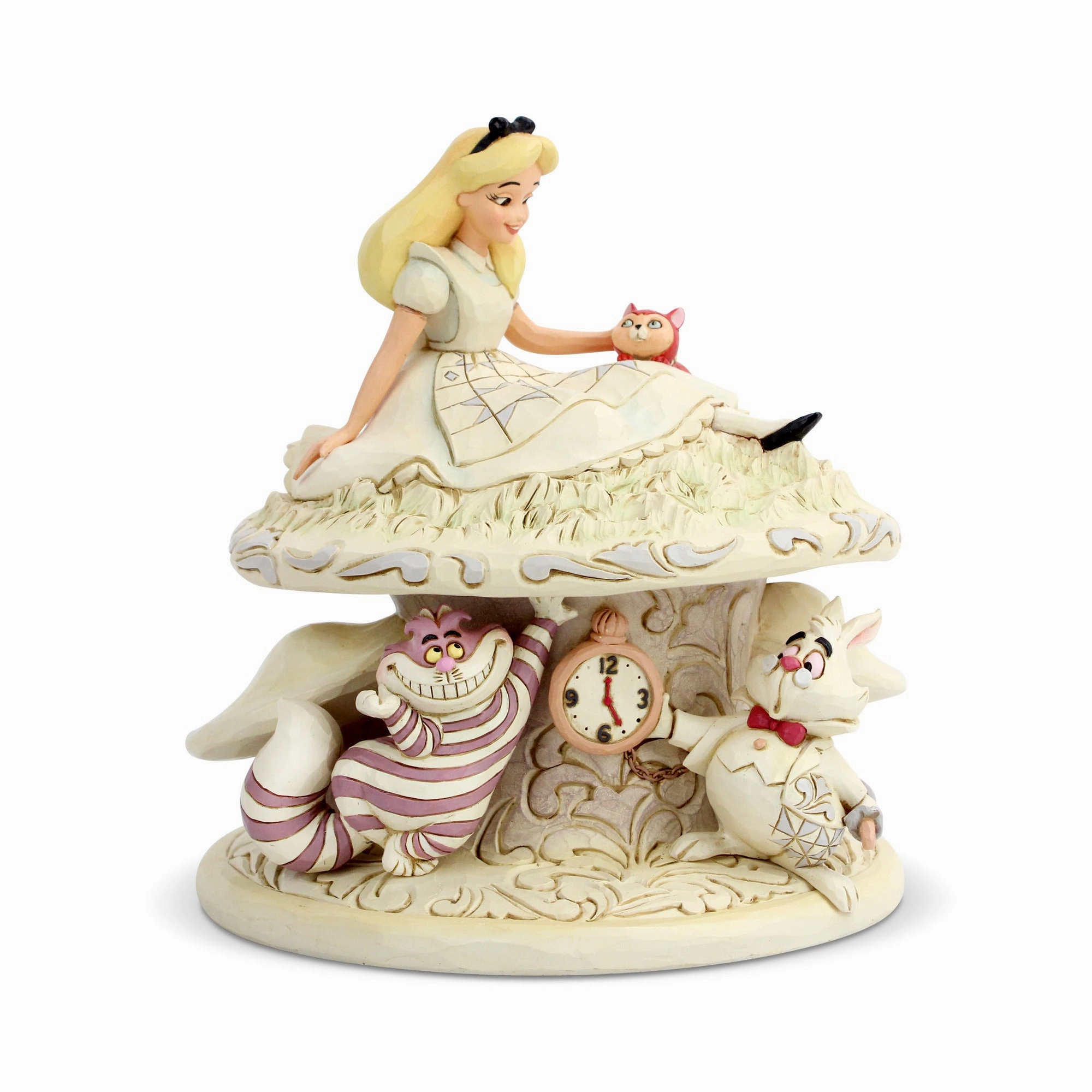 Disney Jim Shore Alice in Wonderland in Woodland White Decorative Mirror,Home Decor Mirror