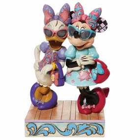 Disney Jim Shore Minnie & Daisy Fashionistas Fashionable Friends Figurine Decorative Mirror,Home Decor Mirror