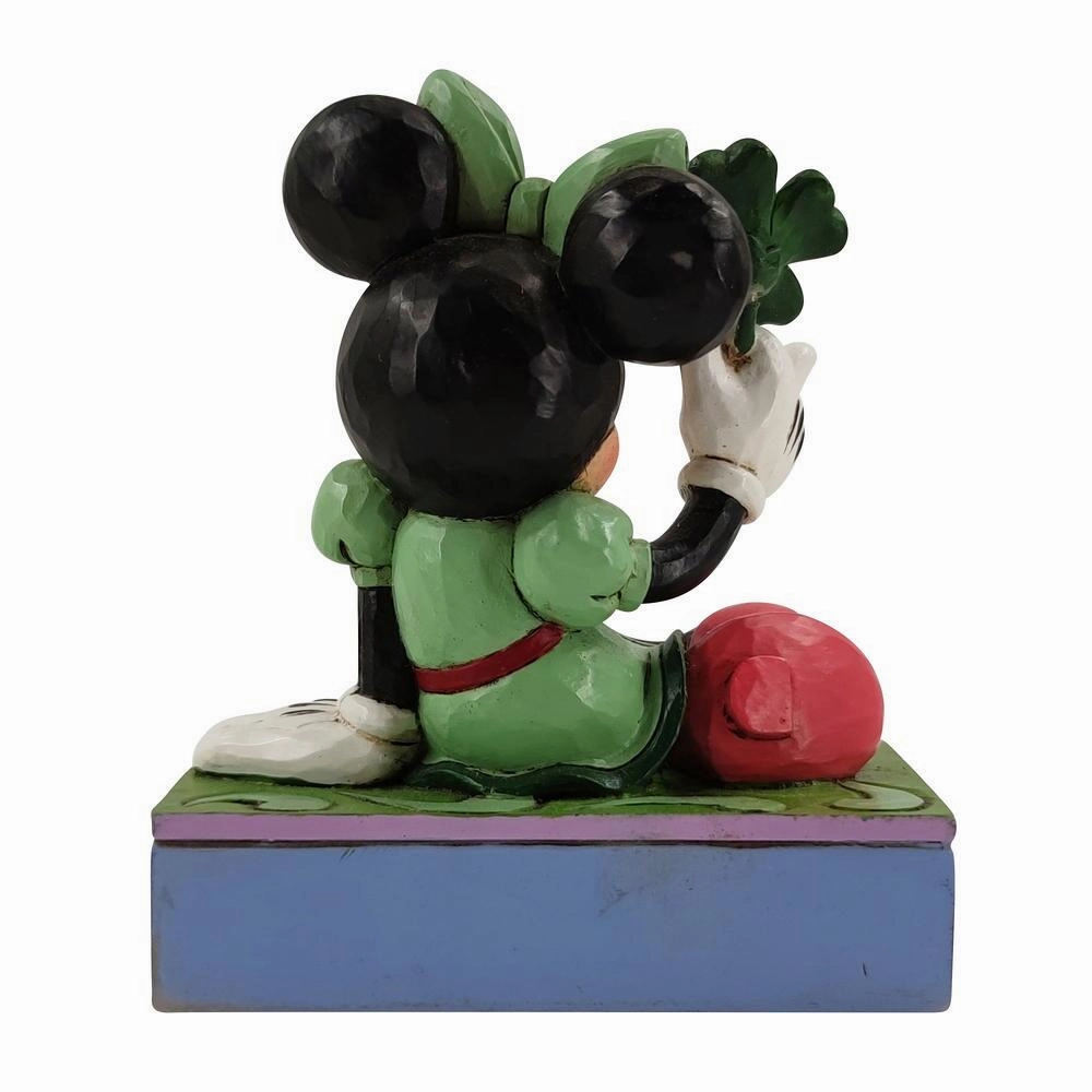 Disney Jim Shore Minnie Shamrock Wishes Personality Figurine