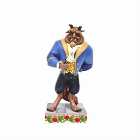 Disney Jim Shore "A Prince Within"  Beast in Suit 9.5" Figurine Decorative Mirror,Home Decor Mirror