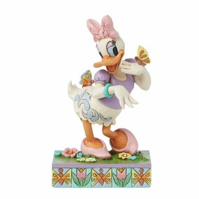Disney Jim Shore "Blooms and Butterflies" Spring Daisy Duck 5" Figurine Decorative Mirror,Home Decor Mirror