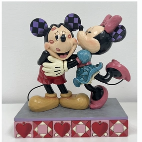 Disney Jim Shore "Hugs & Kisses" Mickey & Minnie in Love Hallmark Exclusive 6" Figurine Decorative Mirror,Home Decor Mirror