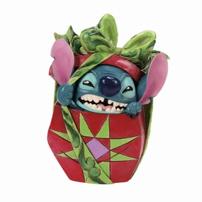 Disney Jim Shore Stitch Tearing Christmas Present 5" Figurine Holiday Mischief Decorative Mirror,Home Decor Mirror