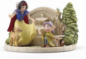 Disney's Snow White's Charming Fountain by Lenox Decorative Mirror,Home Decor Mirror