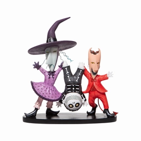 Disney Showcase Lock Shock and Barrel Figurine from Tim Burton's The Nightmare Before Christmas Decorative Mirror,Home Decor Mirror