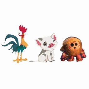 Disney Showcase Moana 3-Piece Mini Set Decorative Mirror,Home Decor Mirror