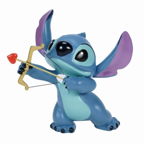 Disney Showcase Stitch Valentine Cupid 5" Figurine Decorative Mirror,Home Decor Mirror
