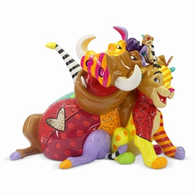 Disney Simba Timon Pumba Figurine by Romero Britto Decorative Mirror,Home Decor Mirror