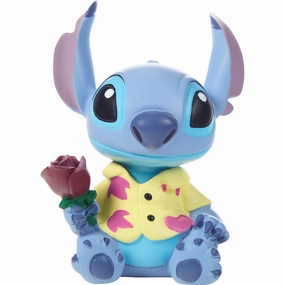 Disney Stitch with Rose Over the Moon for You Mini Figurine Decorative Mirror,Home Decor Mirror