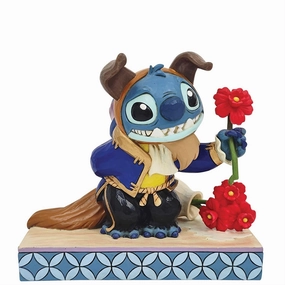 Disney Traditions Jim Shore Stitch Dressed As Beast Figurine Decorative Mirror,Home Decor Mirror