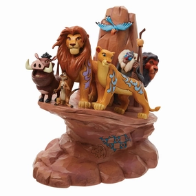 Disney Traditions Lion King Carved in Stone Figurine Decorative Mirror,Home Decor Mirror