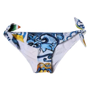 Dolce & Gabbana Majolica Swimsuit Bikini Bottom Women's Swimwear