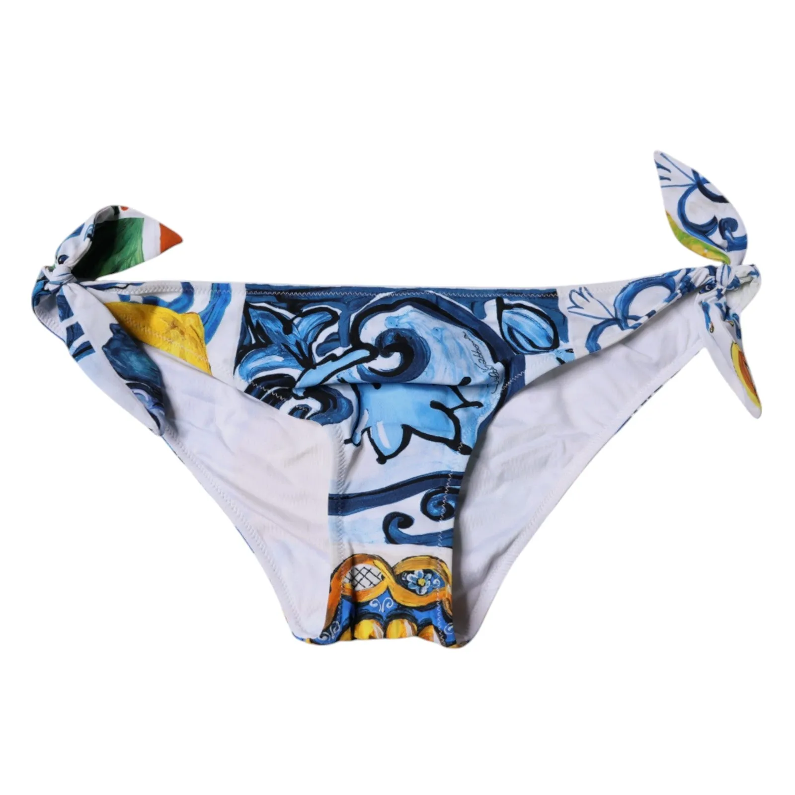 Dolce & Gabbana Majolica Swimsuit Bikini Bottom Women's Swimwear