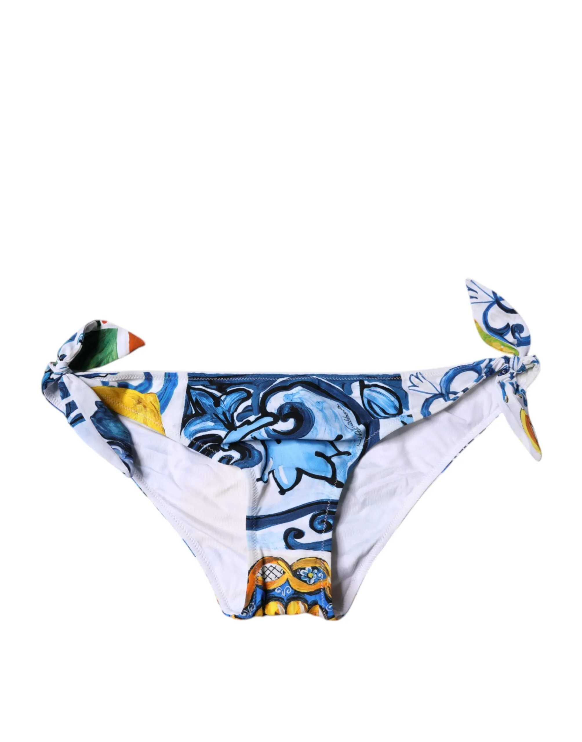 Dolce & Gabbana Majolica Swimsuit Bikini Bottom Women's Swimwear