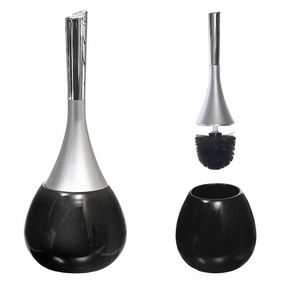 Dolomite Toilet Holder And Brush (Black) Toilet Brush,Bathroom Cleaner