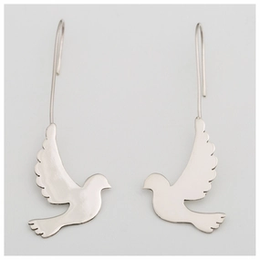 Dove is in the Air Sterling Earrings