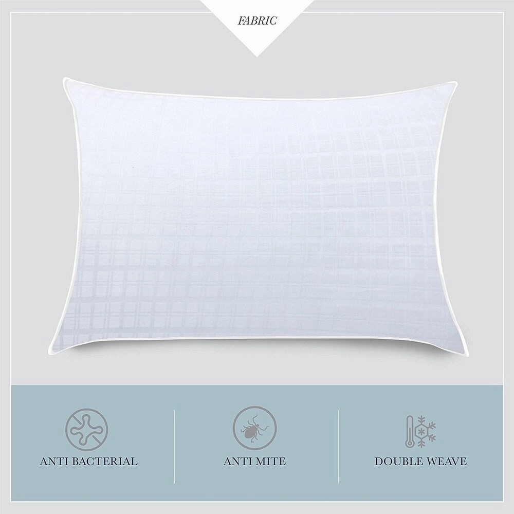 Down Alternative 300TC Tencel and Cotton Pillow 20"x 30" - White