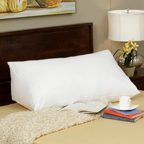 Down Alternative Reading Wedge Pillow - White pillows,bed pillow,sleeping cushion