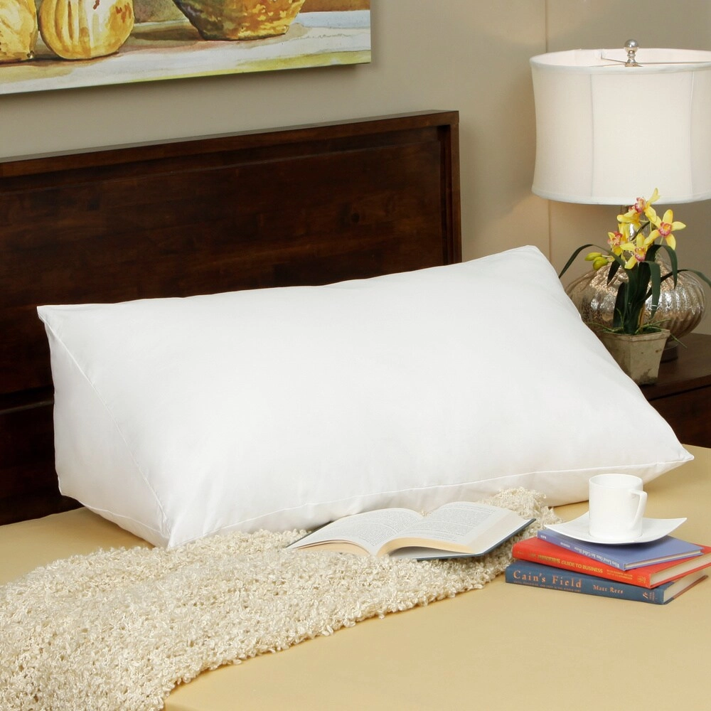 Down Alternative Reading Wedge Pillow - White pillows,bed pillow,sleeping cushion