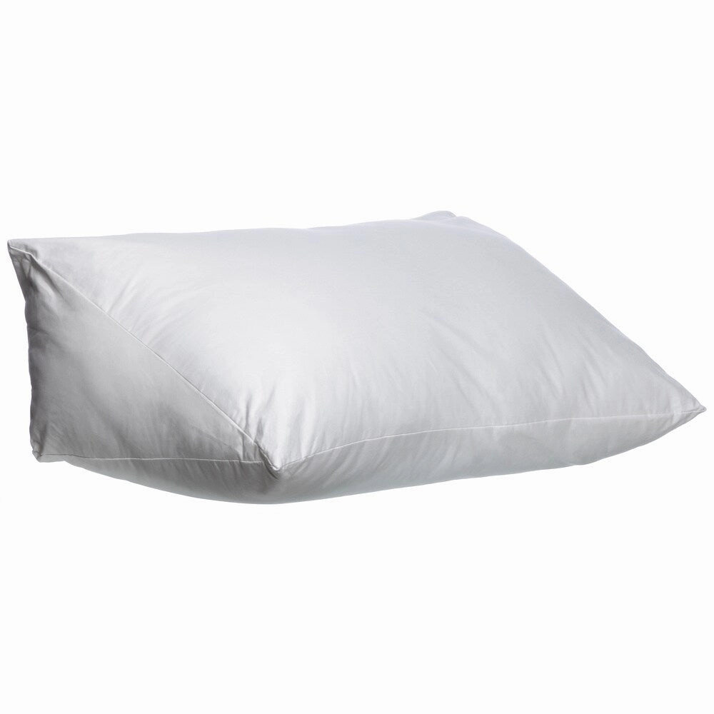 Down Alternative Reading Wedge Pillow - White