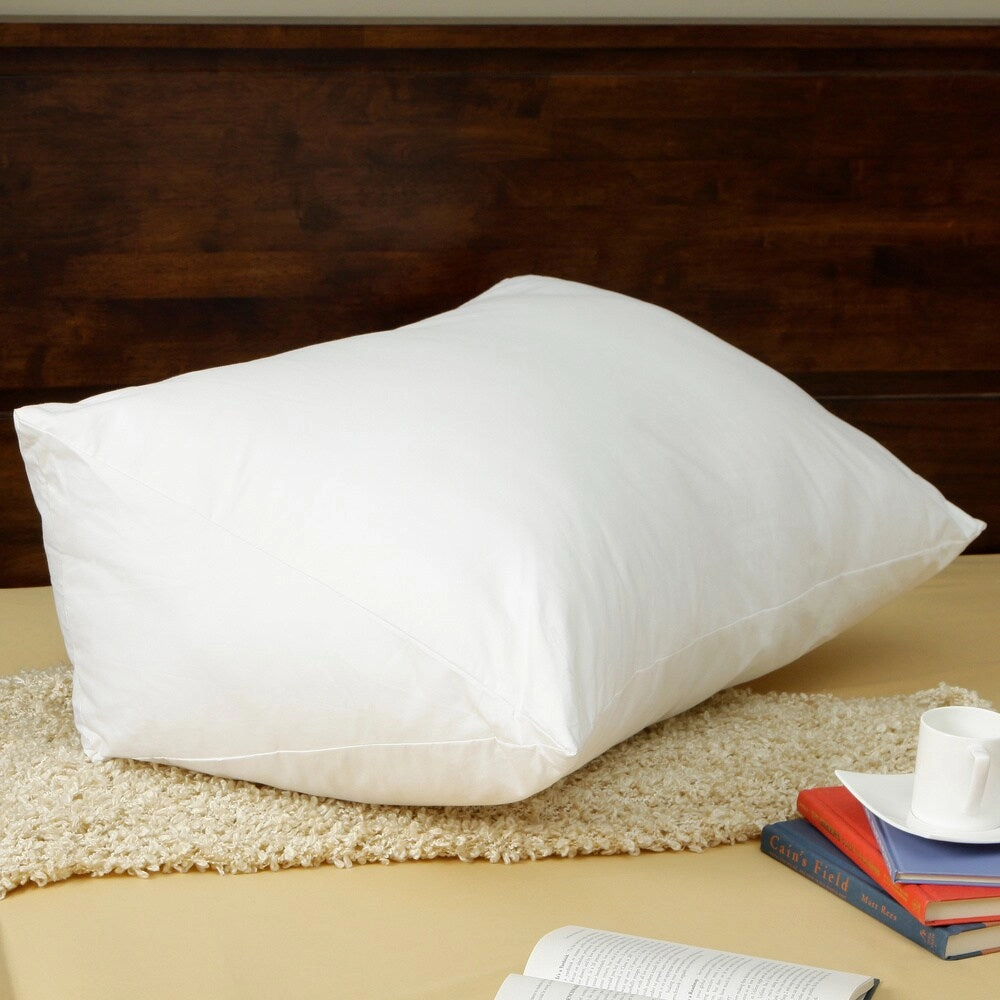 Down Alternative Reading Wedge Pillow - White
