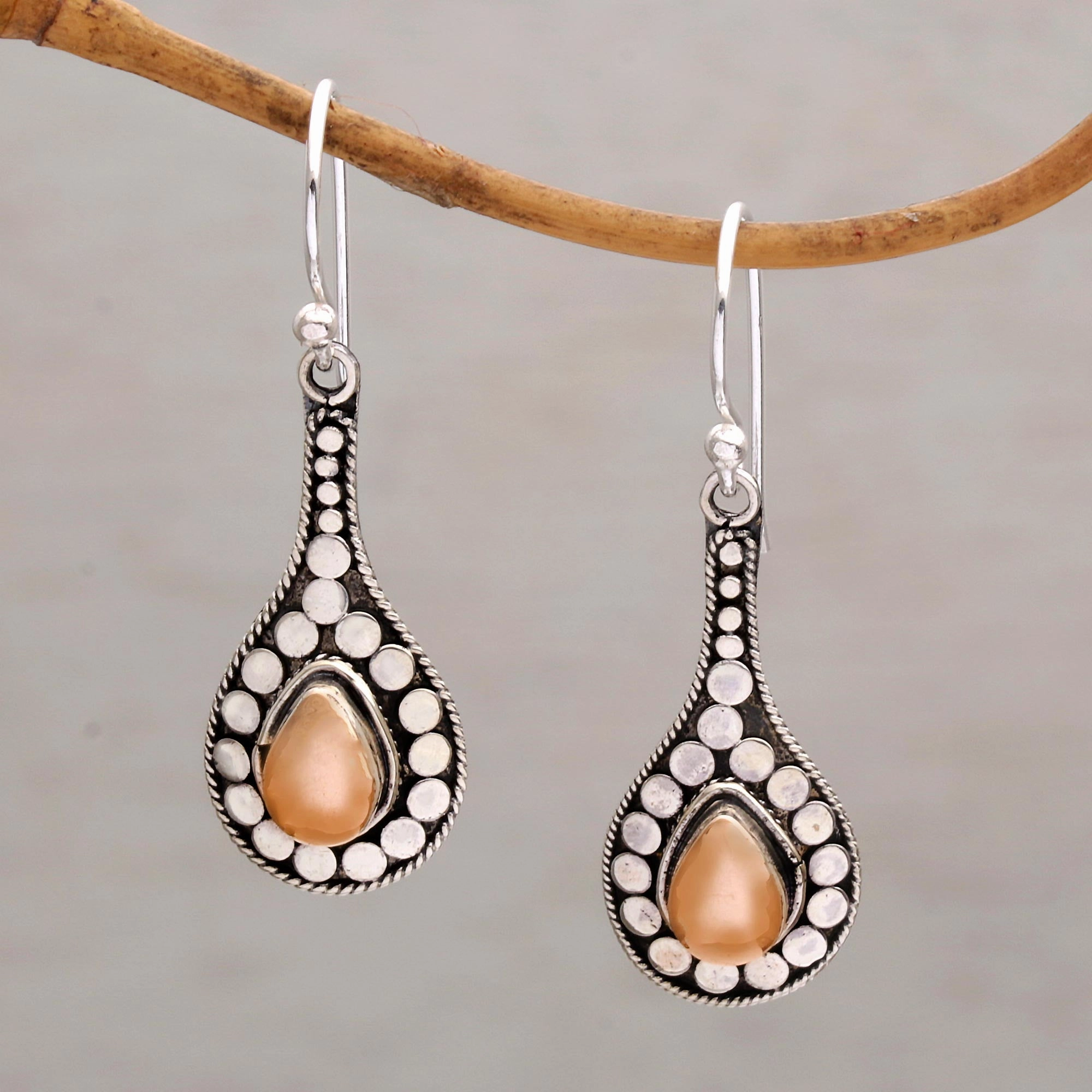 Dragon's Nest Fair Trade Earrings with Gold Accents