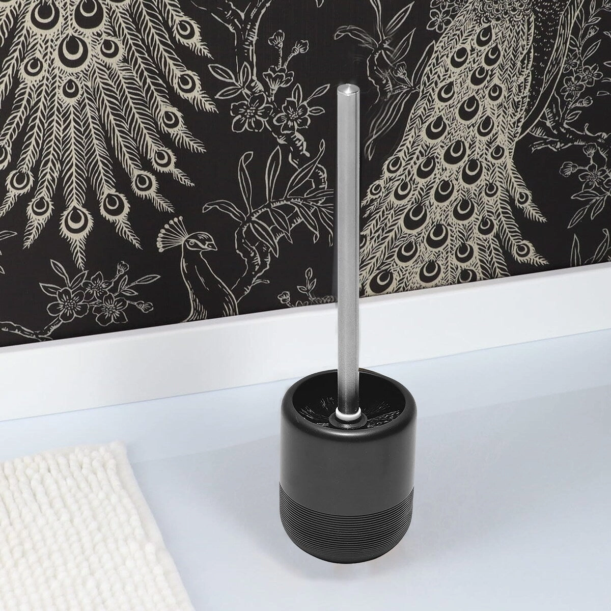 Dublin Freestanding Toilet Brush and Holder Set Black