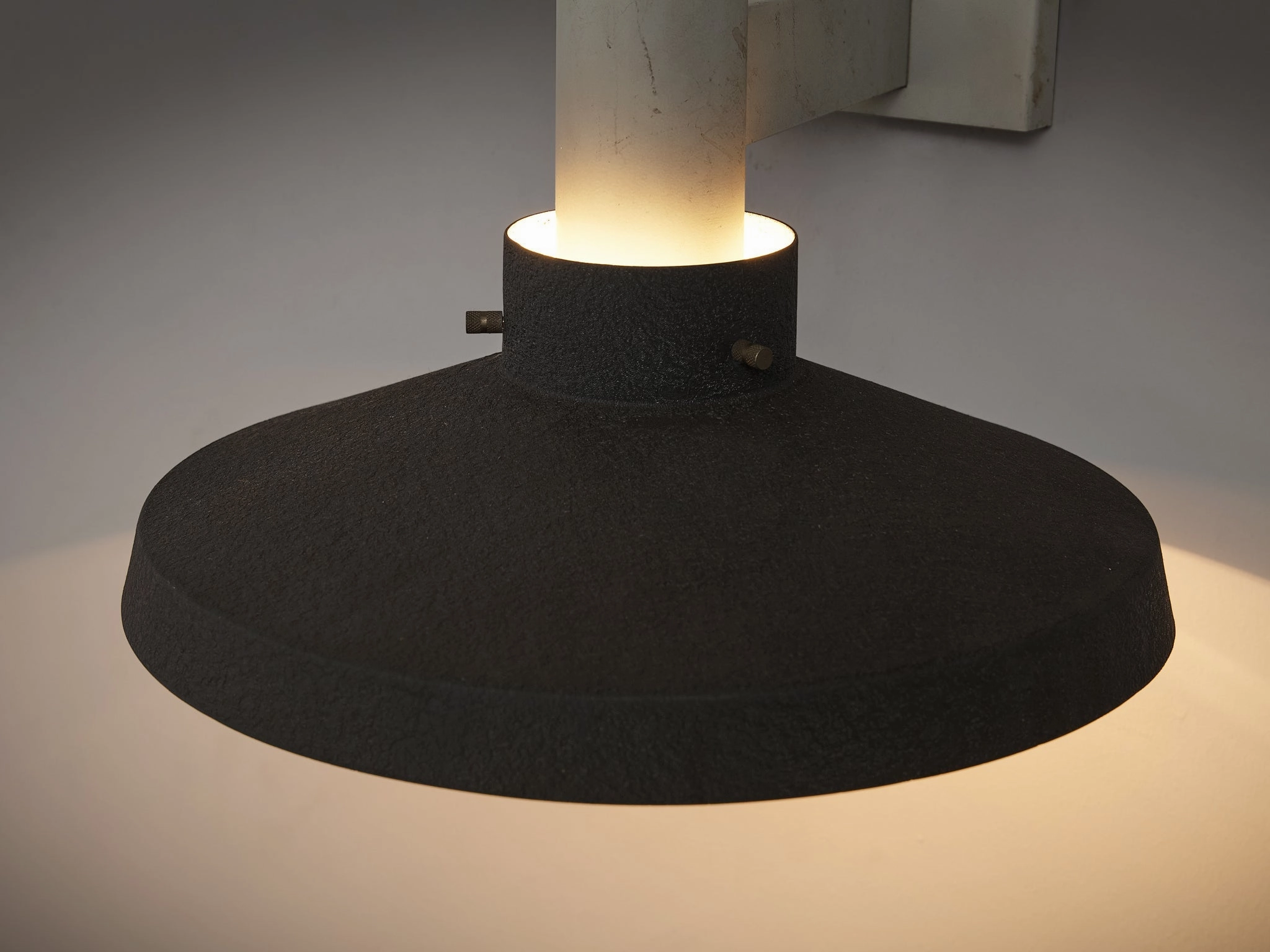 Dutch Wall Light with Textured Metal Shade