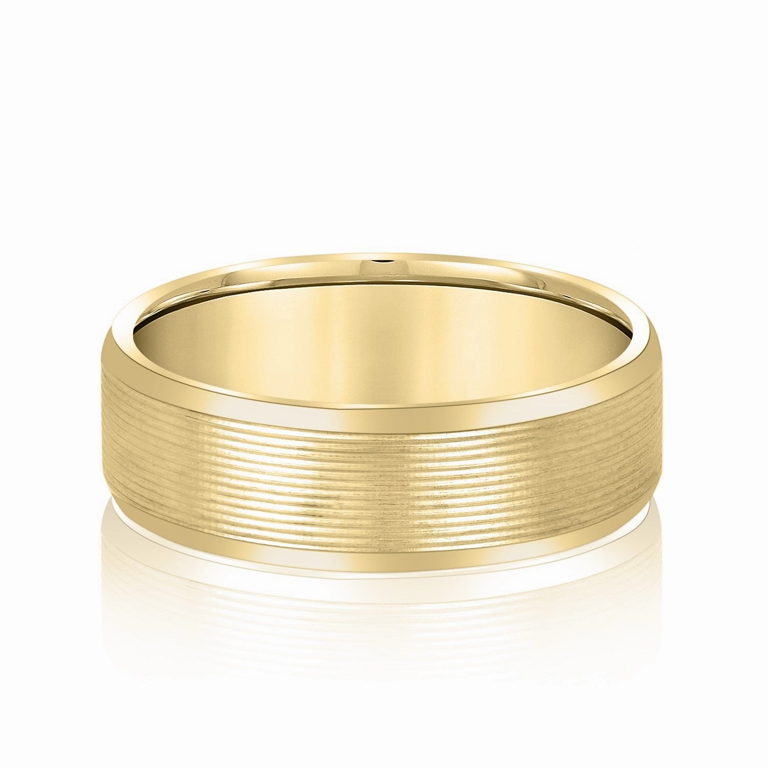 Dynamic Dunes Elegant Mens Wedding Band