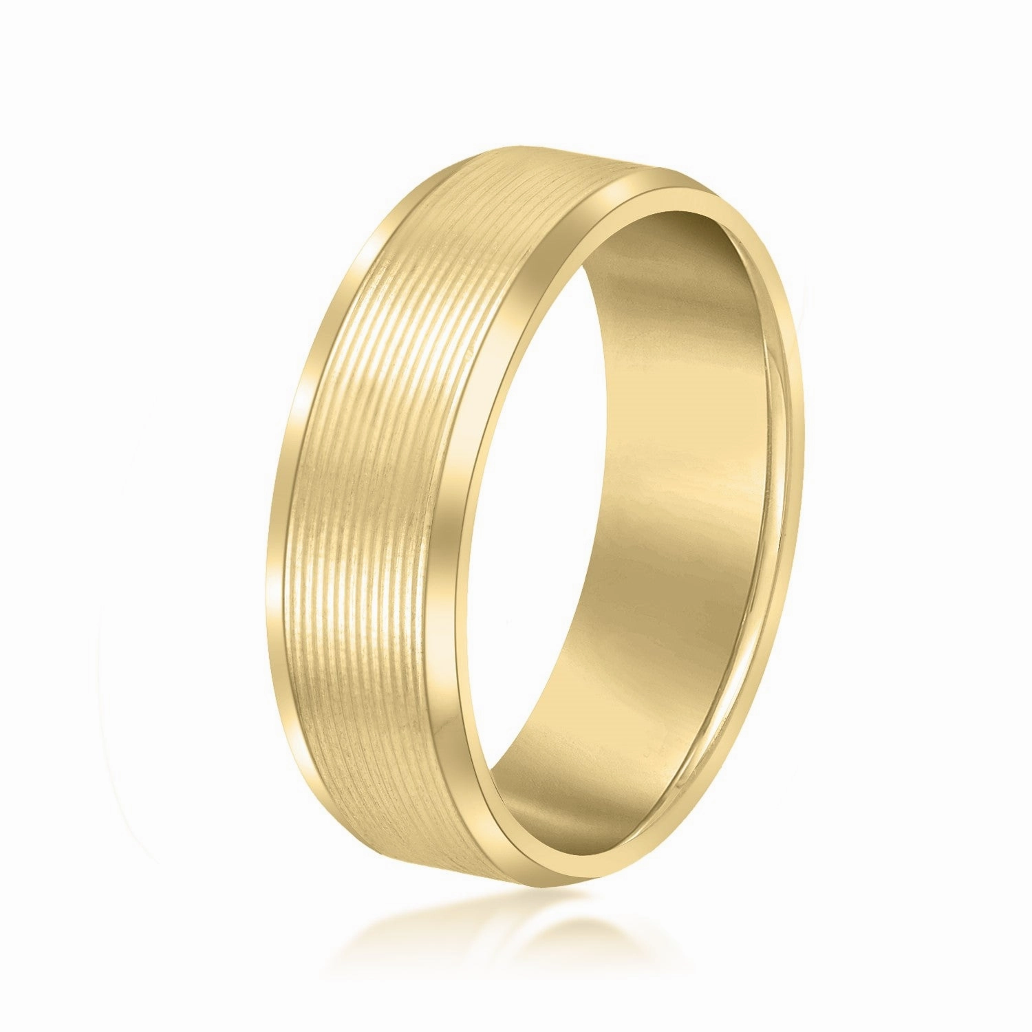 Dynamic Dunes Elegant Mens Wedding Band
