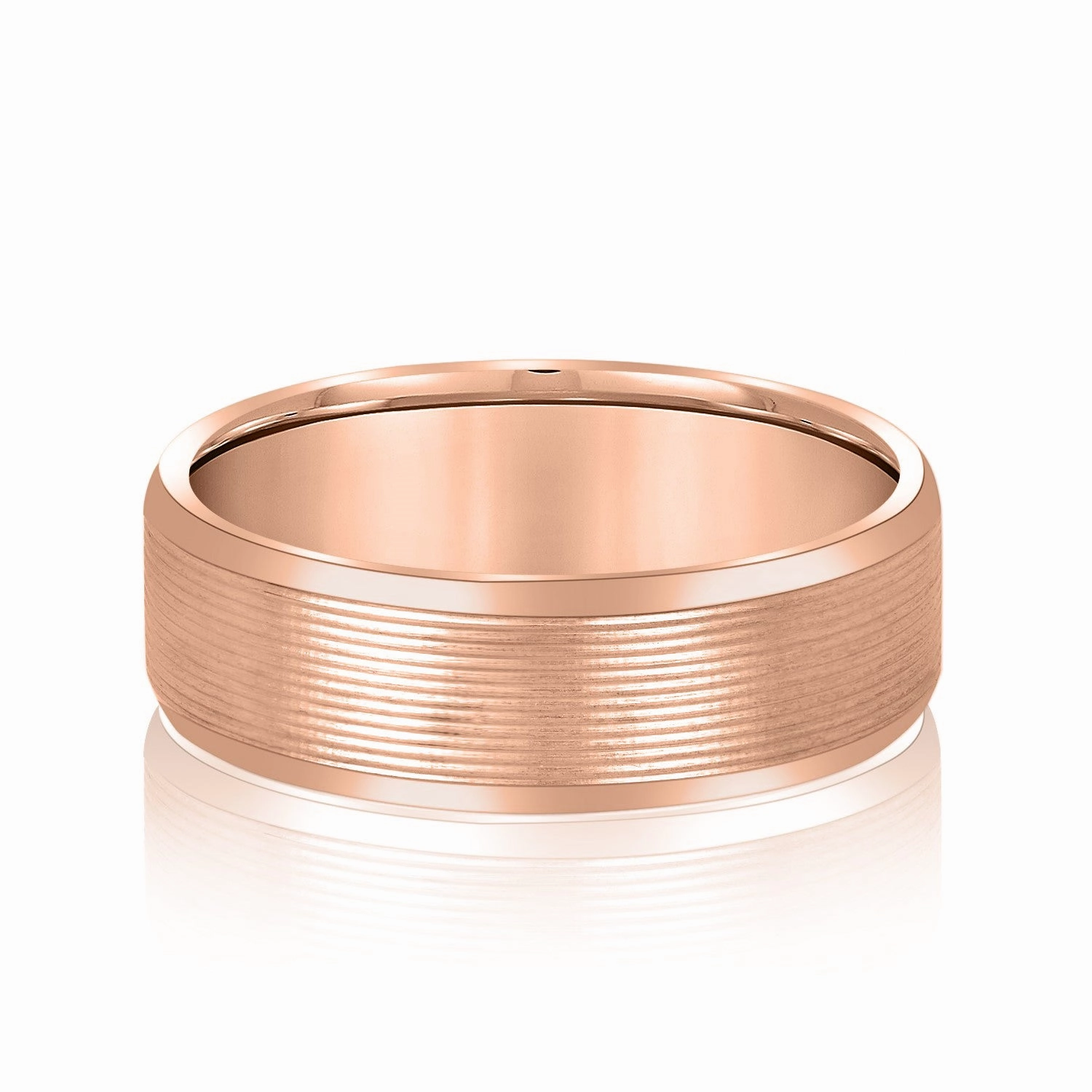 Dynamic Dunes Elegant Mens Wedding Band