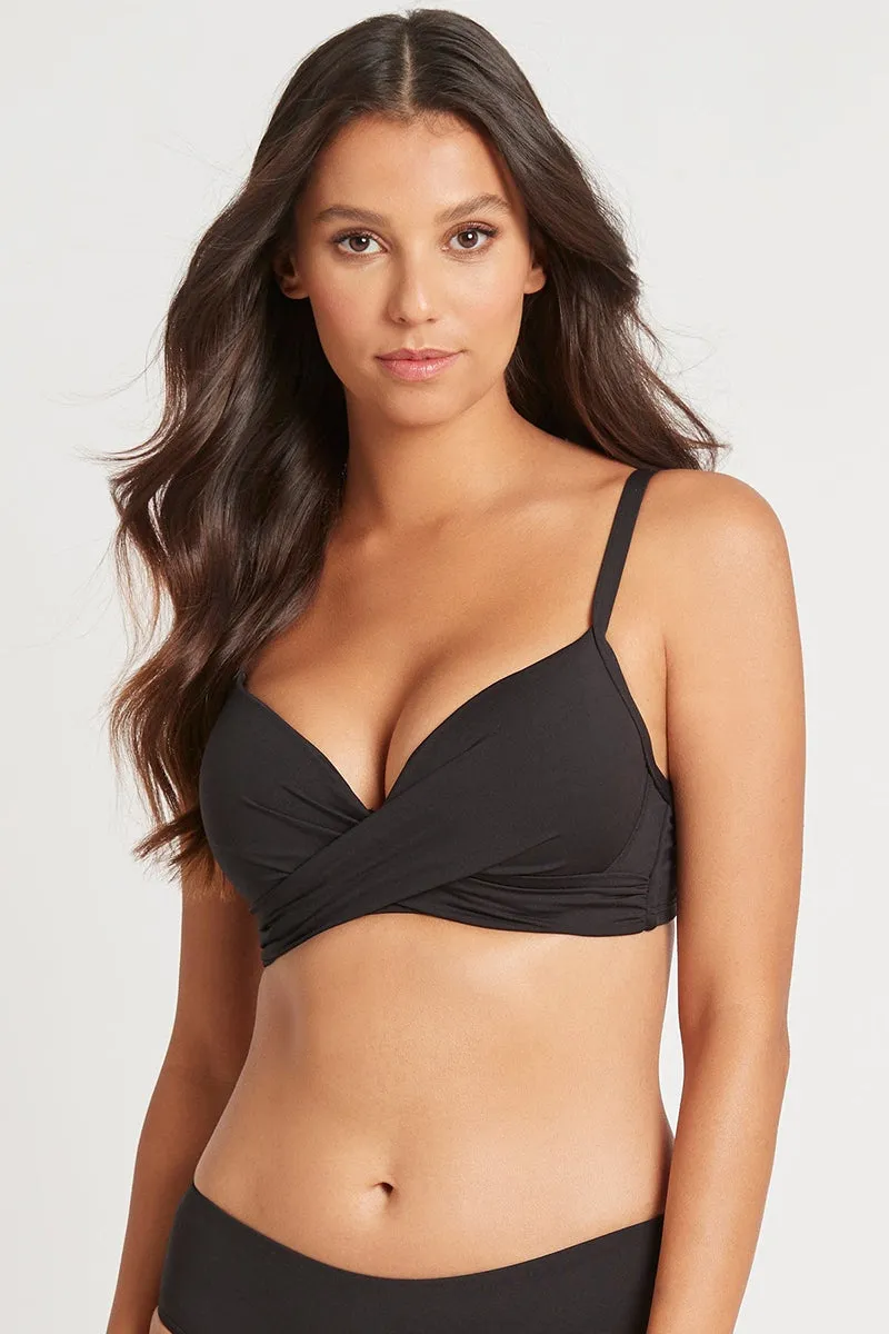 Eco D/DD Moulded Bra Black
