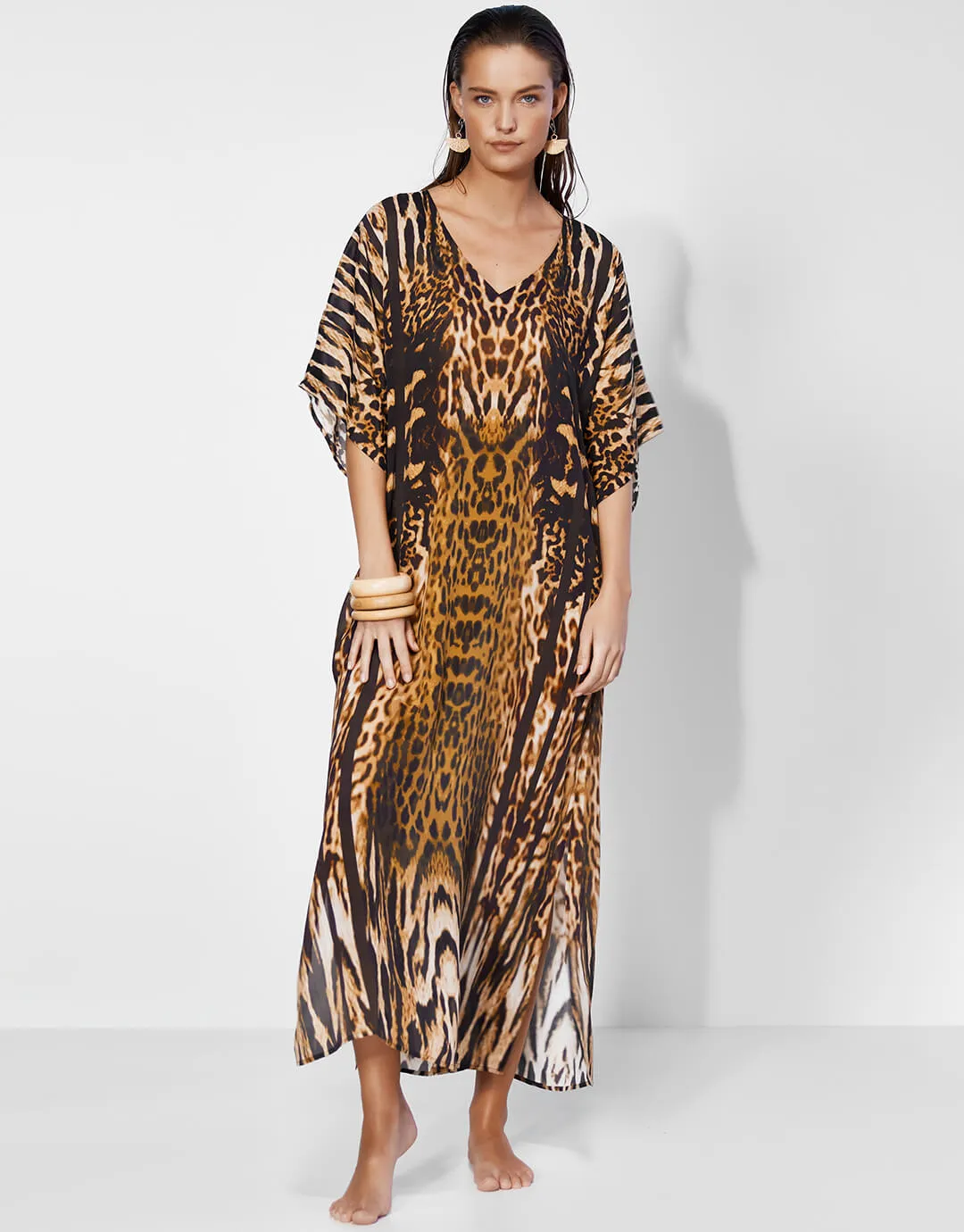 Edge Maxi Kaftan - Tiger Camo