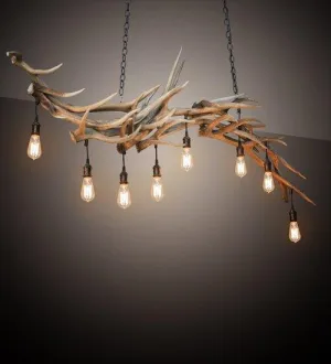 Edison Elk Antlers Chandelier patio chat set, outdoor furniture set