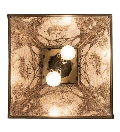 Elk at Dawn Square Pendant Light