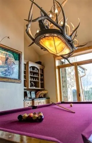 Elk Horn & Rawhide Oval Chandelier