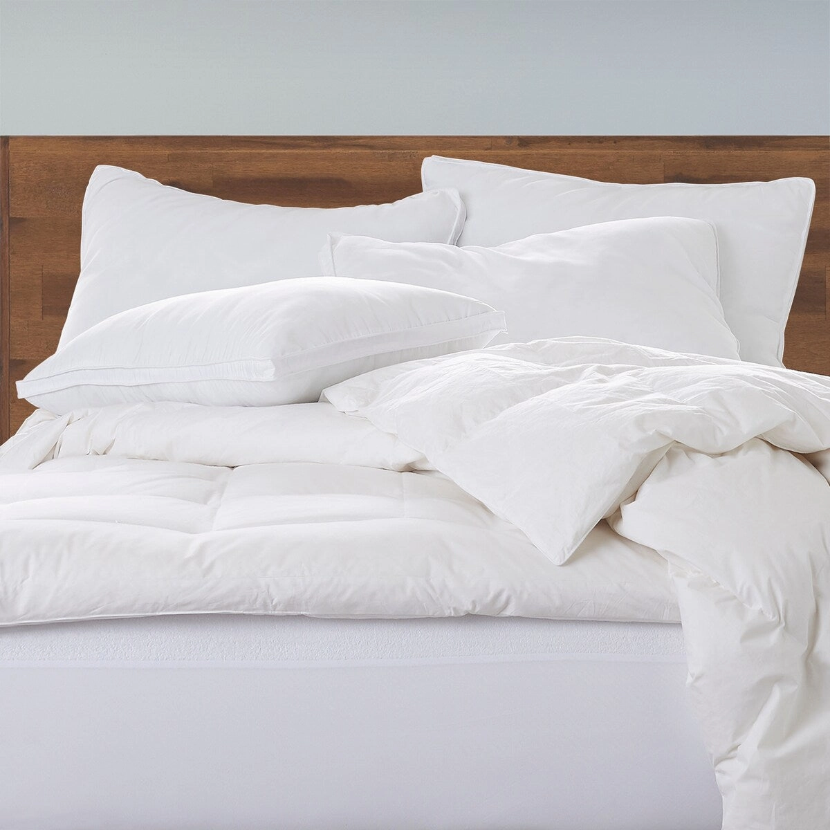 Ella Jayne Gusseted Soft Plush Down Alternative Stomach Sleeper Pillow, Set of 4