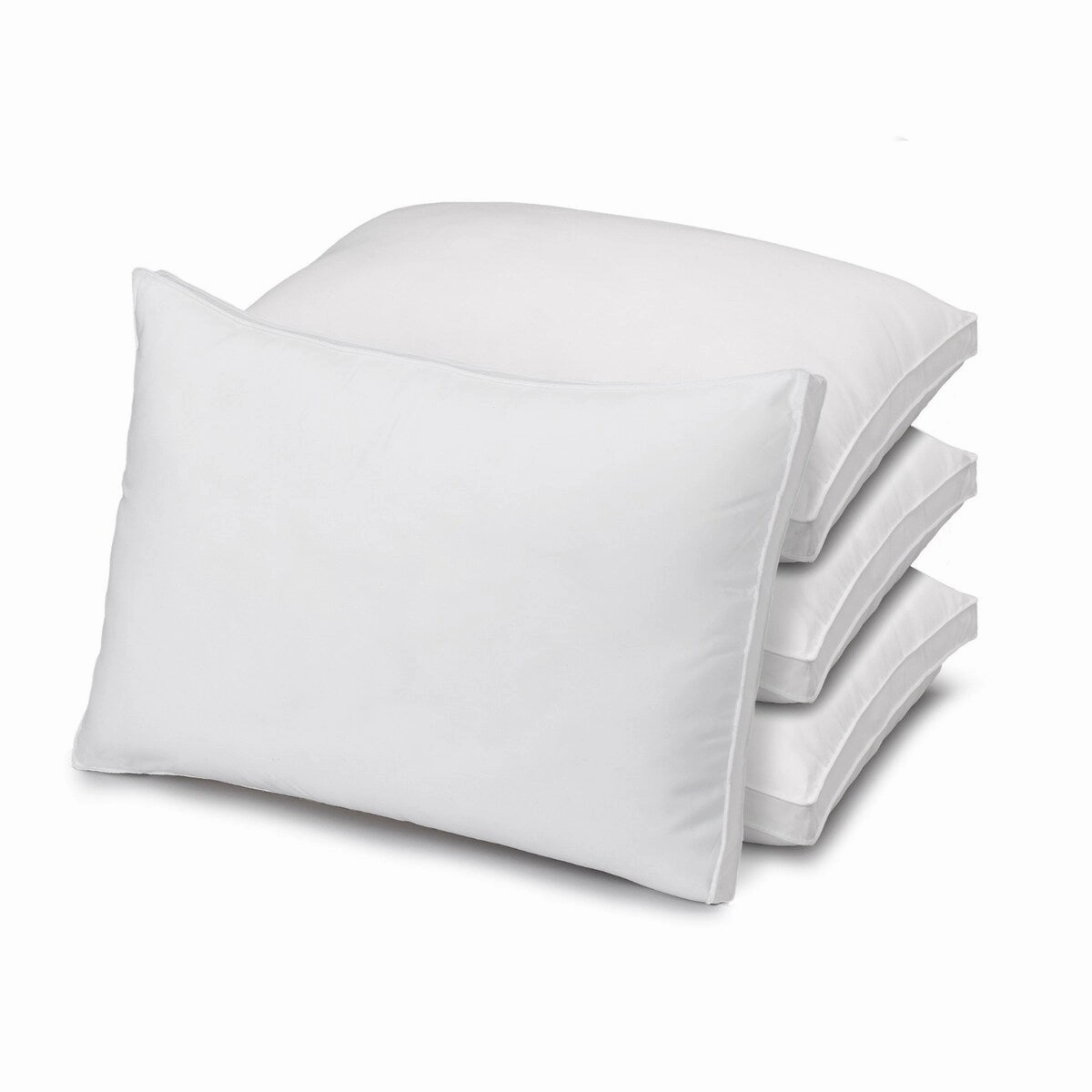 Ella Jayne Gusseted Soft Plush Down Alternative Stomach Sleeper Pillow, Set of 4 pillows,bed pillow,sleeping cushion
